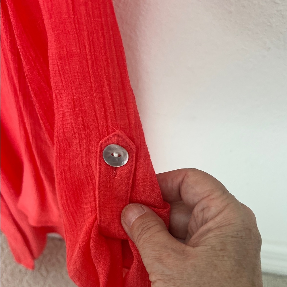 Ruby Rd. Scarlet Button-Up Blouse - Picture 5 of 6